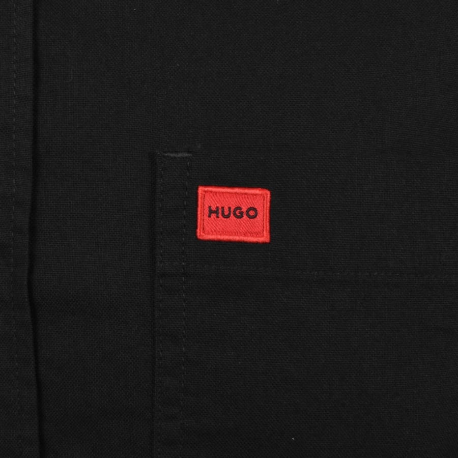 Image number 3 for HUGO Long Sleeved Evito Shirt Black