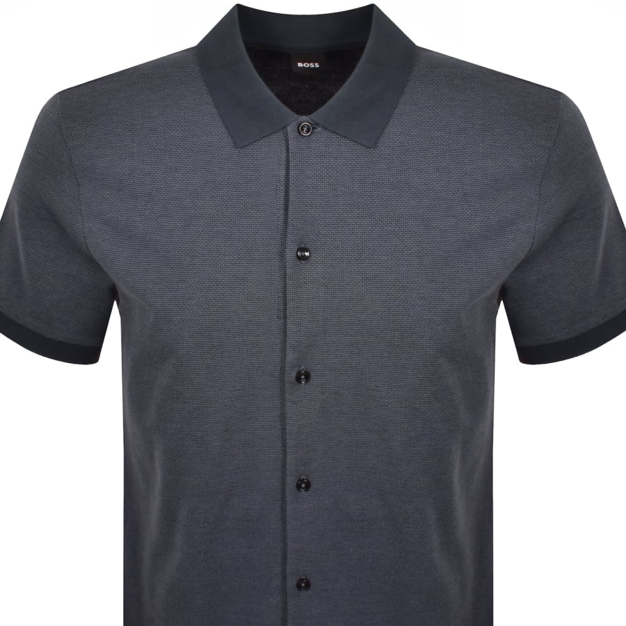 Image number 2 for BOSS Powell 102 Polo T Shirt Dark Blue