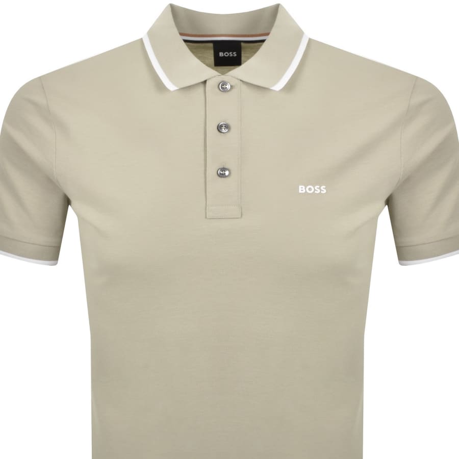Image number 2 for BOSS Parlay 190 Polo T Shirt Beige