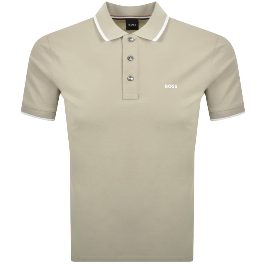 Image number 1 for BOSS Parlay 190 Polo T Shirt Beige