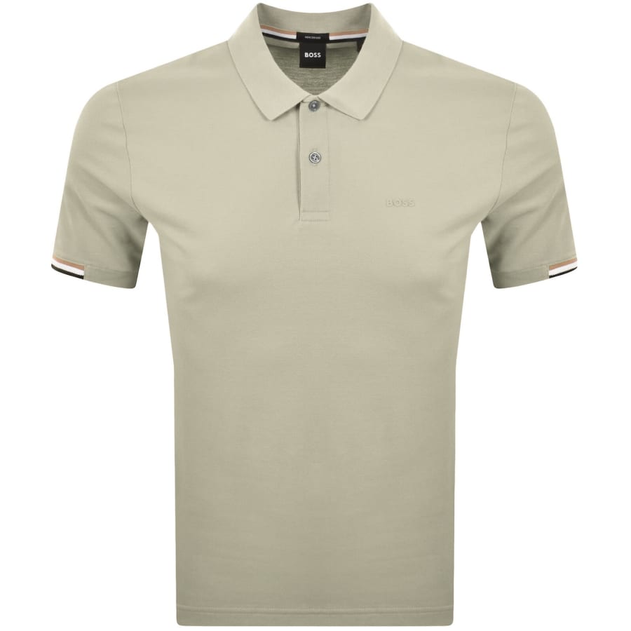 Image number 1 for BOSS Parlay 147 Mercerised Polo Beige