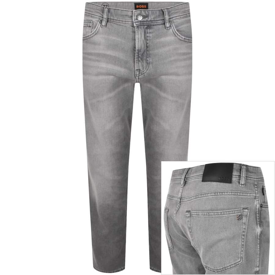 Image number 1 for BOSS Re Maine Regular Fit Jeans Grey