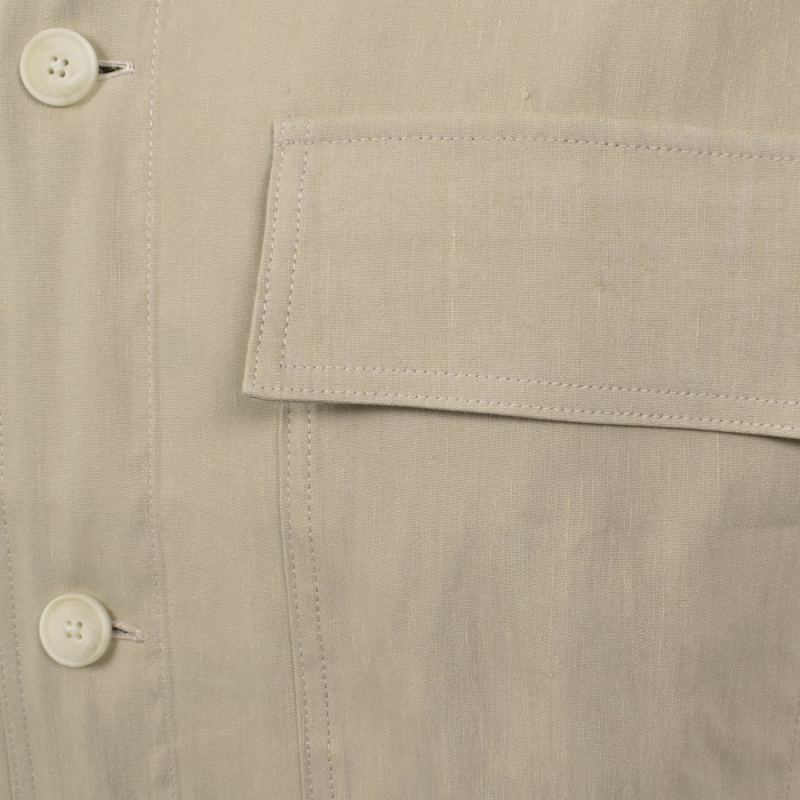 Image number 3 for BOSS Cai Linen Blend Shirt Beige