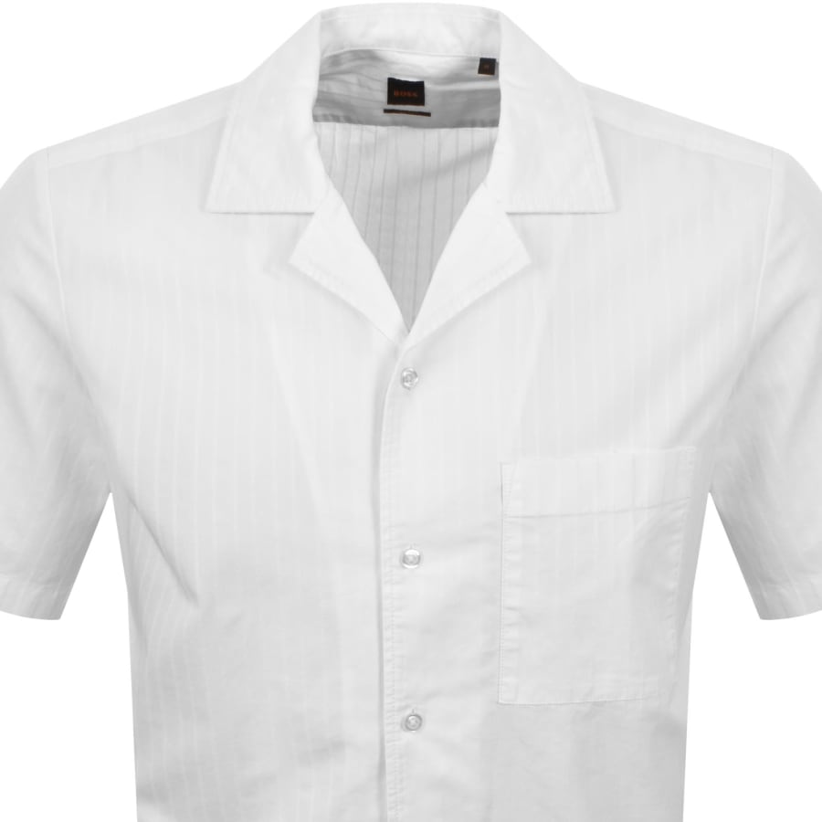 Image number 2 for BOSS Rayer Short Sleeve Shirt White