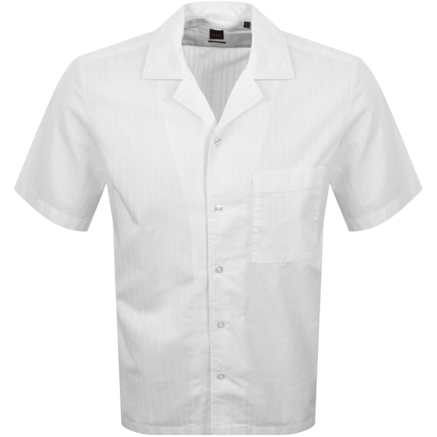 Image number 1 for BOSS Rayer Short Sleeve Shirt White