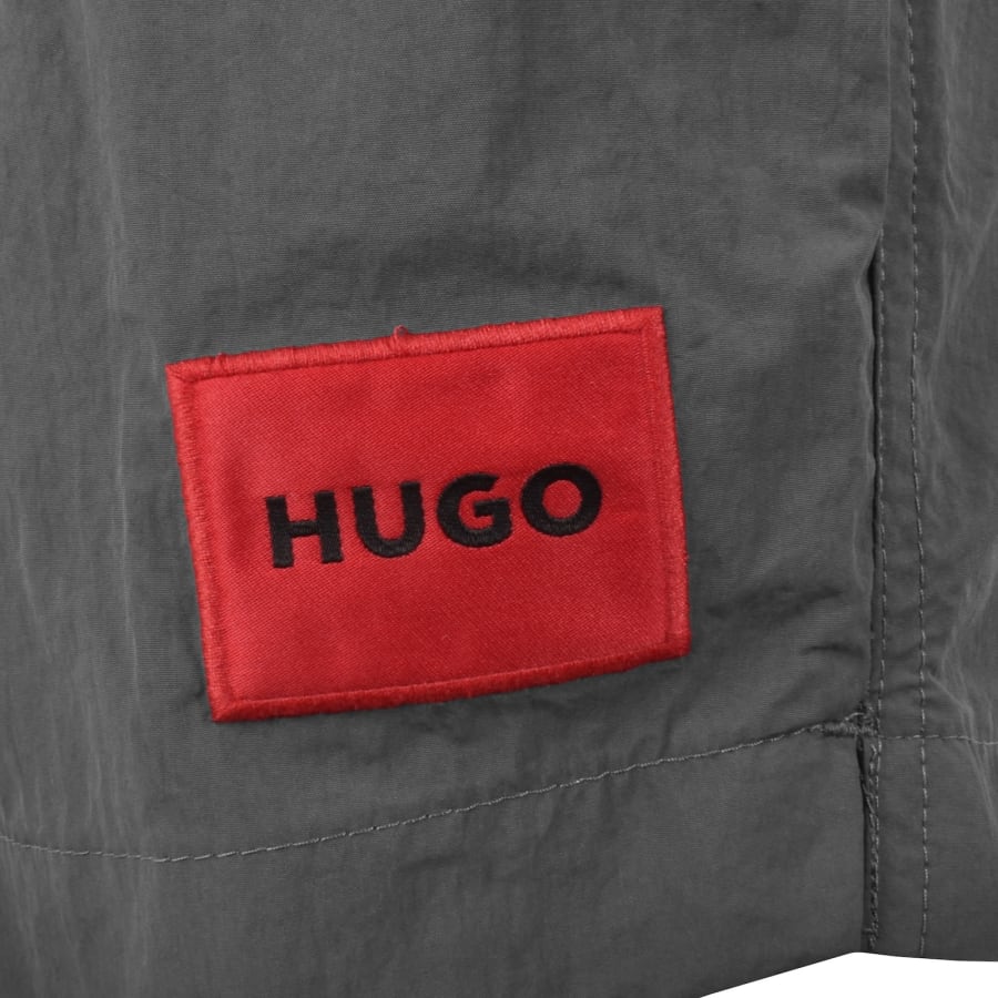 Image number 3 for HUGO Dominica Swim Shorts Grey