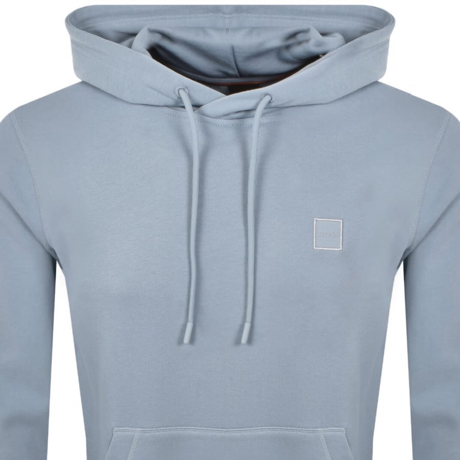 Image number 2 for BOSS Wetalk Pullover Hoodie Light Blue