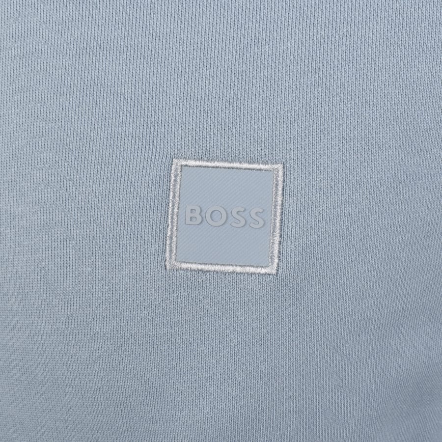 Image number 3 for BOSS Wetalk Pullover Hoodie Light Blue