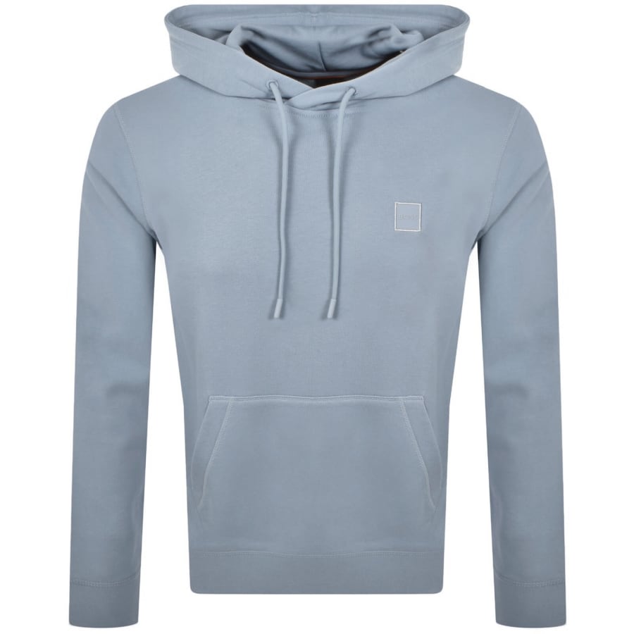 Image number 1 for BOSS Wetalk Pullover Hoodie Light Blue