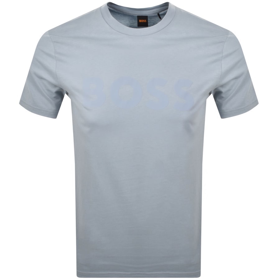 Image number 1 for BOSS Thinking 1 Logo T Shirt Light Blue