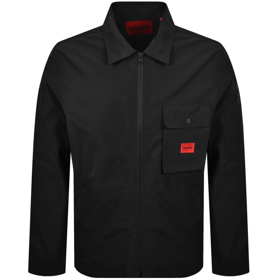 Image number 2 for HUGO Emmond Overshirt Jacket Black