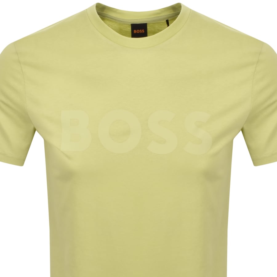 Image number 2 for BOSS Thinking 1 Logo T Shirt Yellow