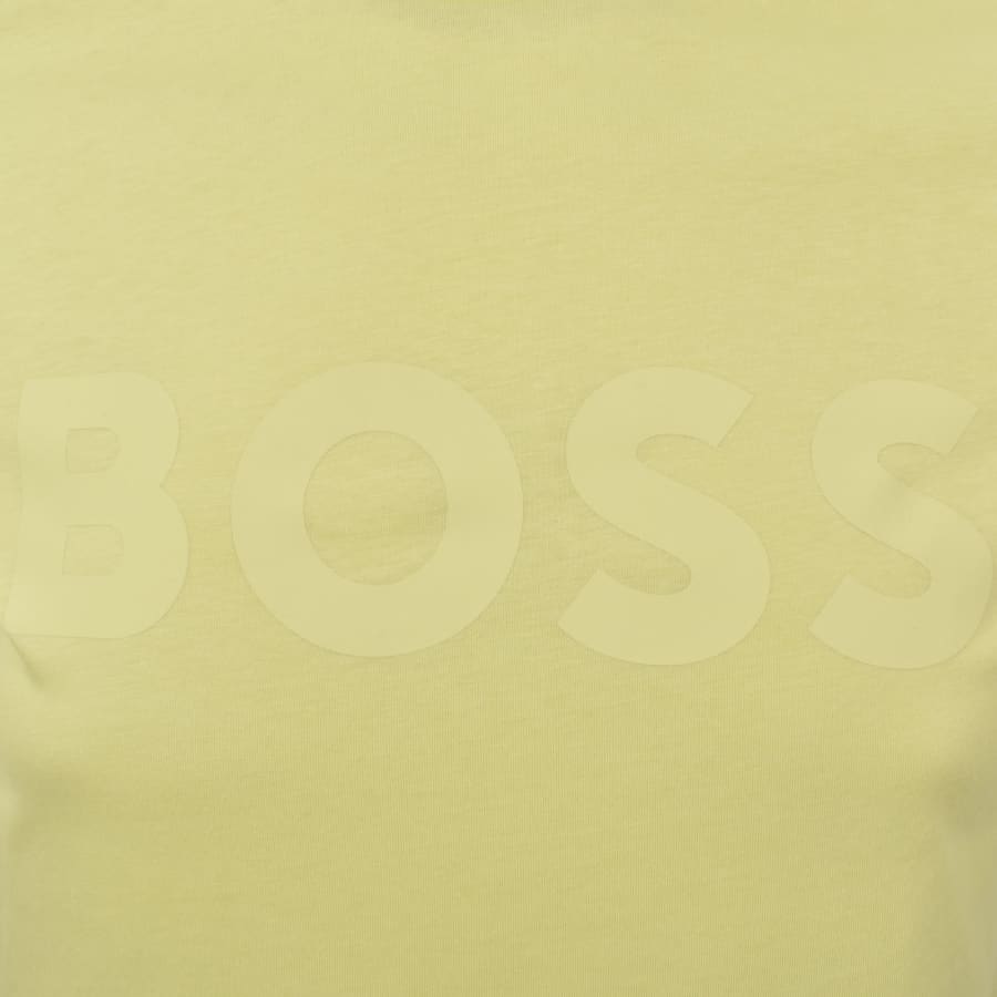 Image number 3 for BOSS Thinking 1 Logo T Shirt Yellow
