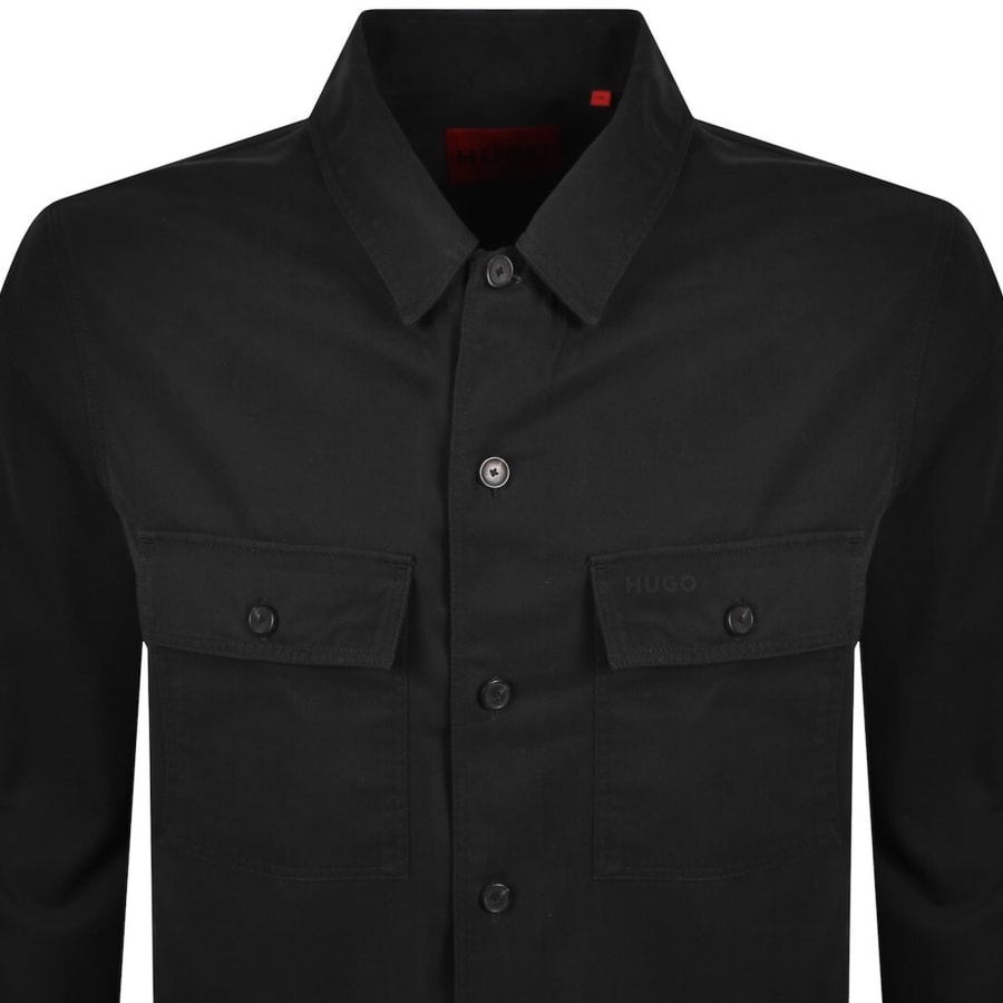 Image number 2 for HUGO Epoldo Overshirt Jacket Black