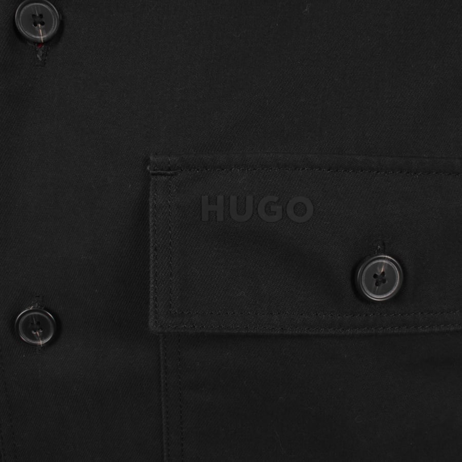 Image number 3 for HUGO Epoldo Overshirt Jacket Black