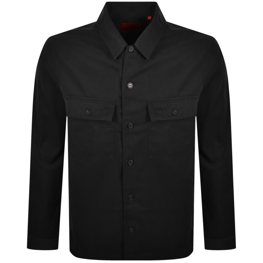 Image number 1 for HUGO Epoldo Overshirt Jacket Black