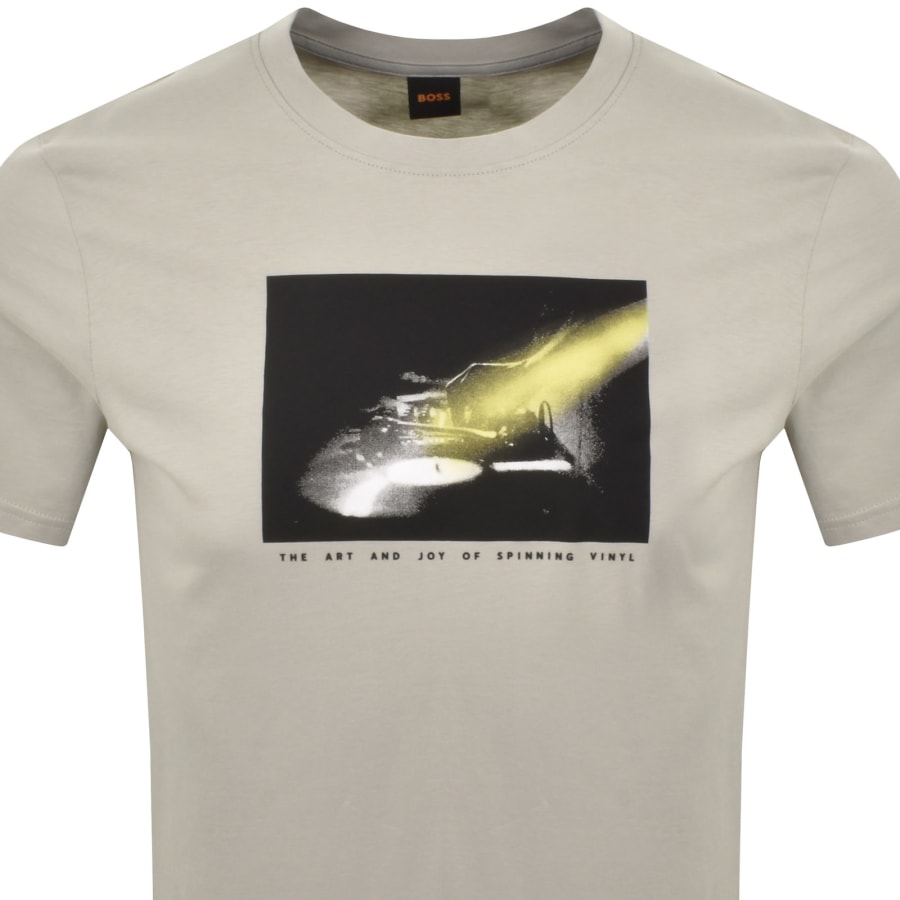 Image number 2 for BOSS Te DJ T Shirt Open Grey