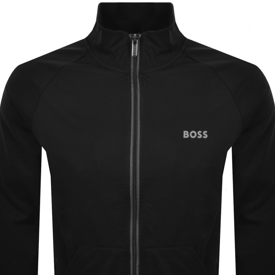 Image number 2 for BOSS Lounge Authentic Full Zip Track Top Black