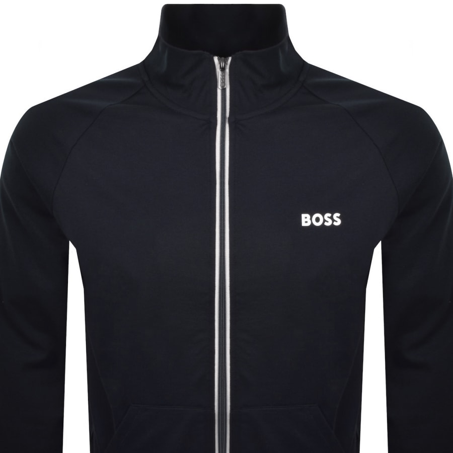 Image number 2 for BOSS Lounge Authentic Full Zip Track Top Navy