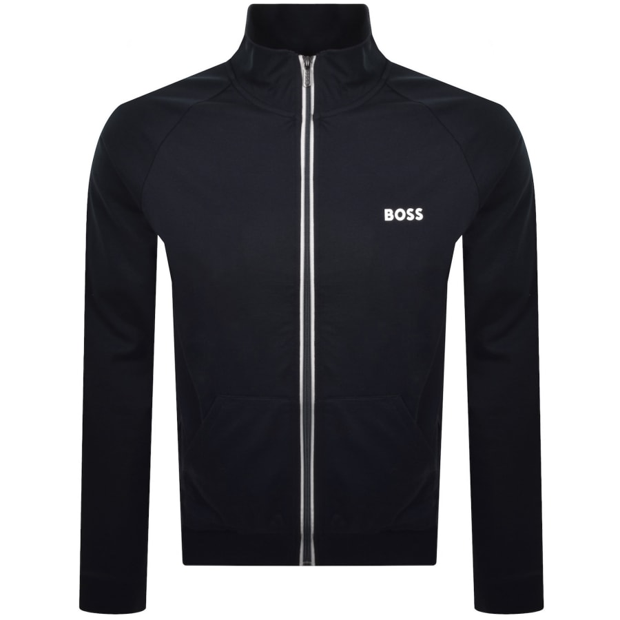 Image number 1 for BOSS Lounge Authentic Full Zip Track Top Navy