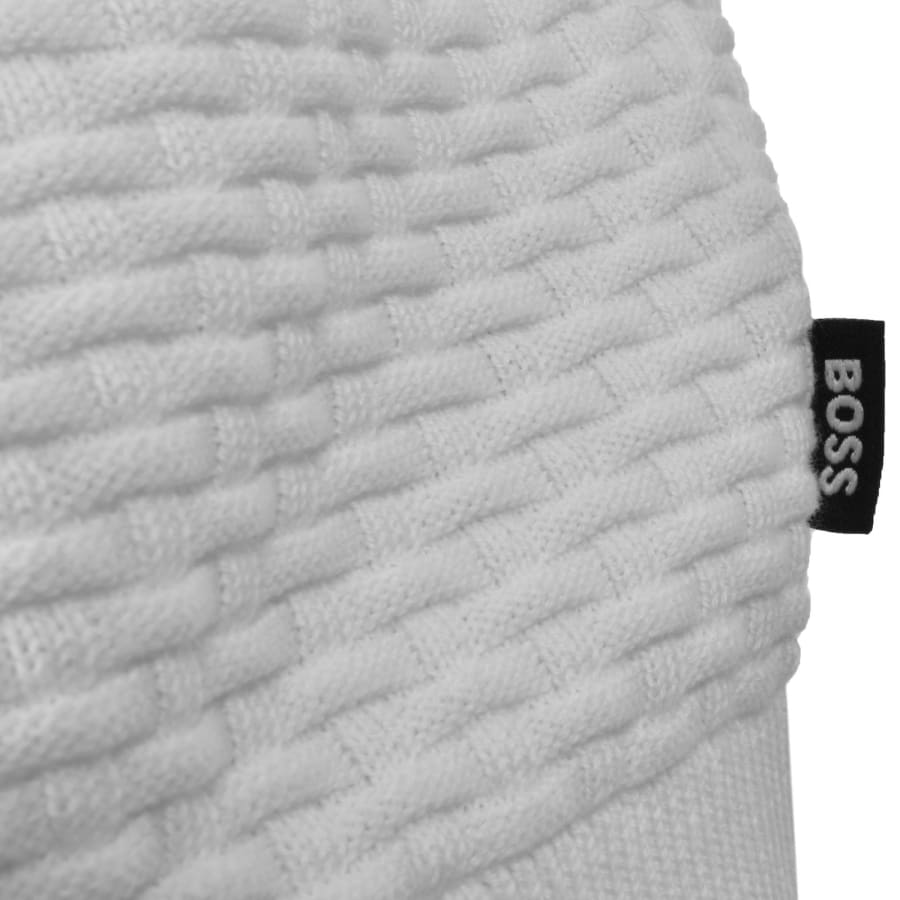 Image number 3 for BOSS Imberto Knit Jumper White