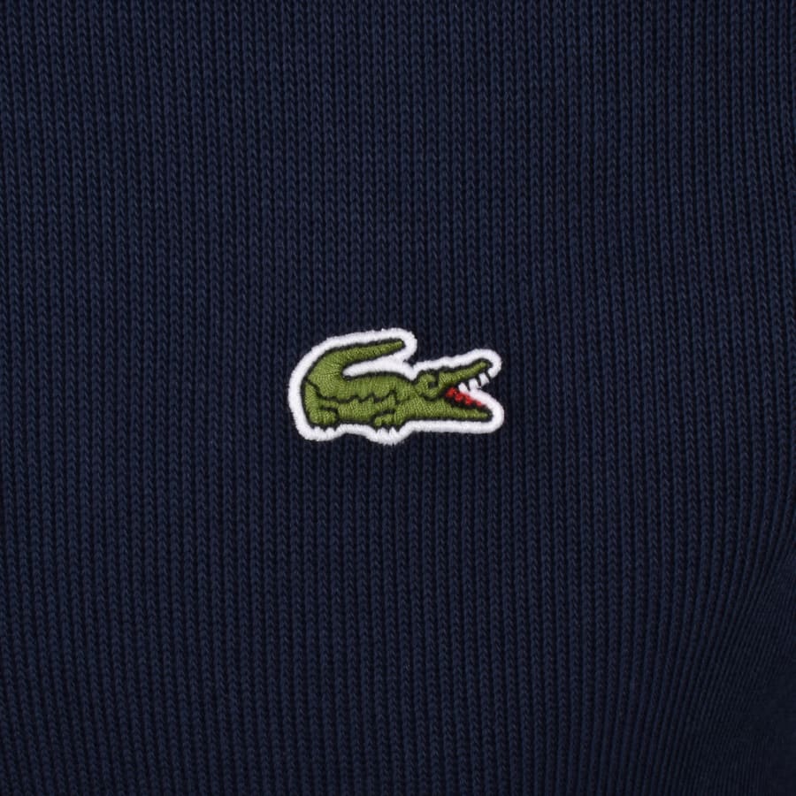 Image number 3 for Lacoste Ribbed Jumper Dark Blue