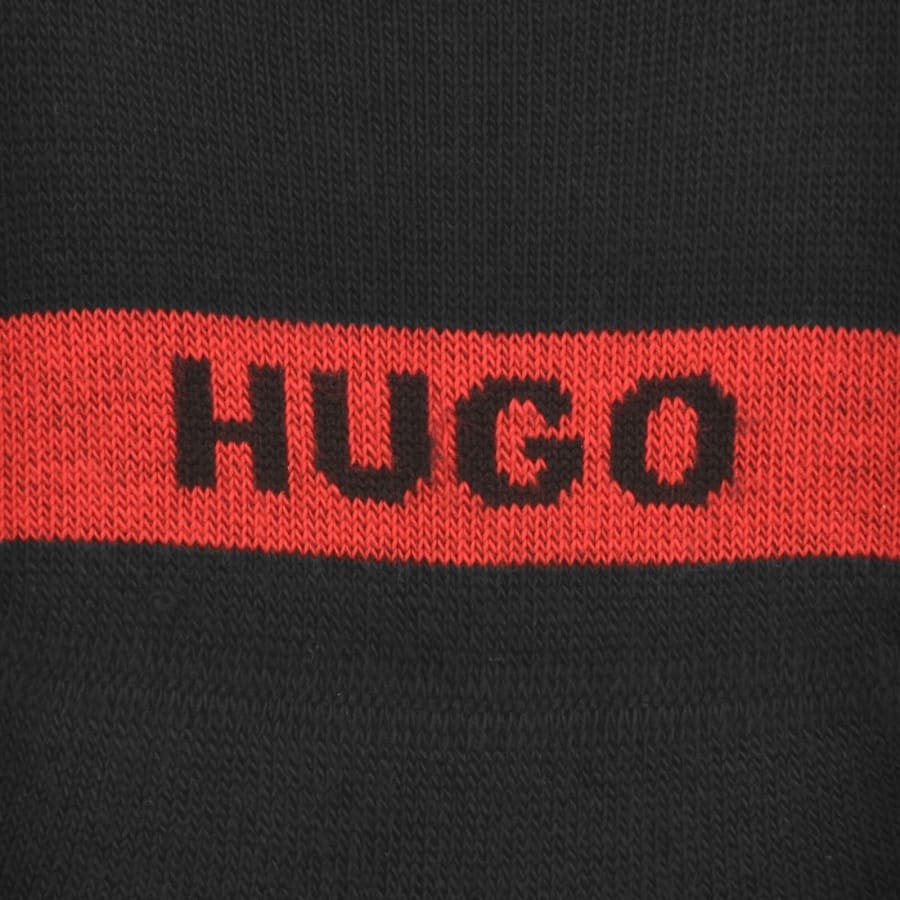 Image number 3 for HUGO 3 Pack Low Cut Socks Black