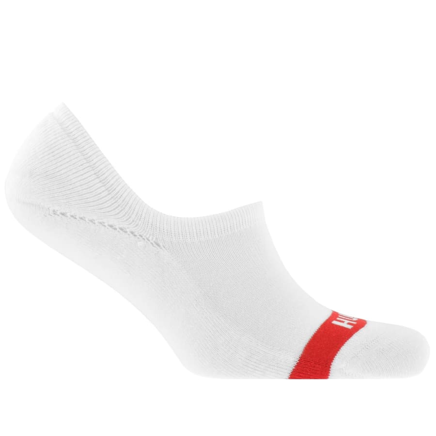Image number 2 for HUGO 3 Pack Low Cut Socks White