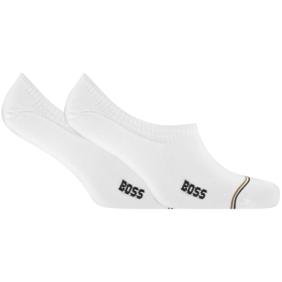 Image number 1 for BOSS 2 Pack Iconic Socks White