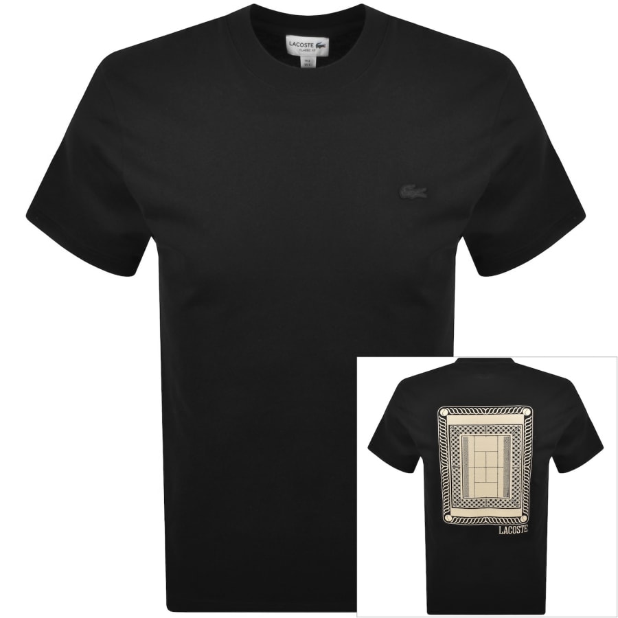 Image number 1 for Lacoste Crew Neck T Shirt Navy