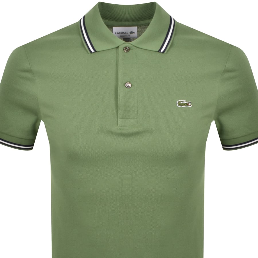 Image number 2 for Lacoste Short Sleeved Polo T Shirt Green