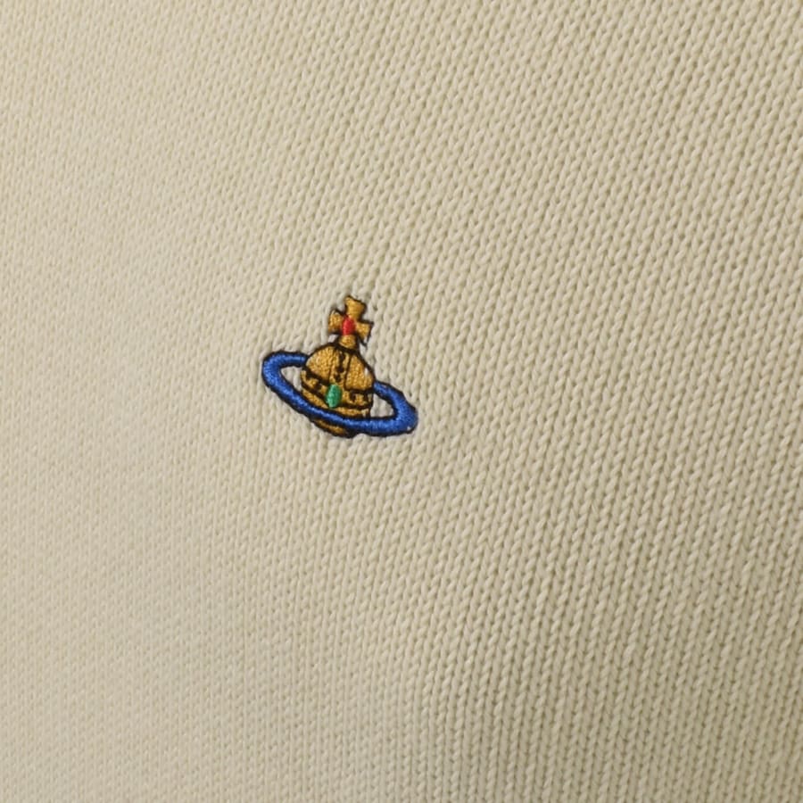 Image number 3 for Vivienne Westwood Alex Round Neck Jumper Cream