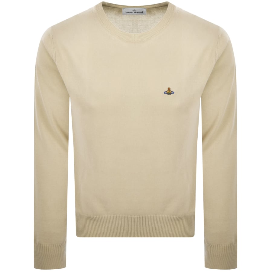 Image number 1 for Vivienne Westwood Alex Round Neck Jumper Cream