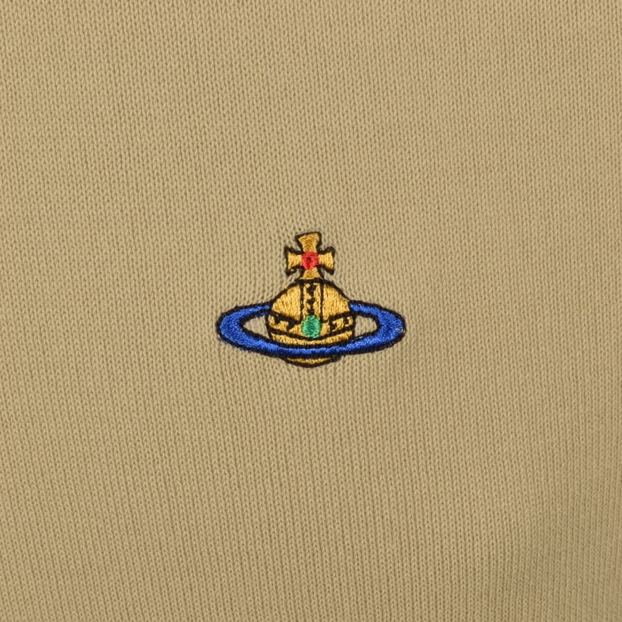 Image number 3 for Vivienne Westwood Alex Round Neck Jumper Beige