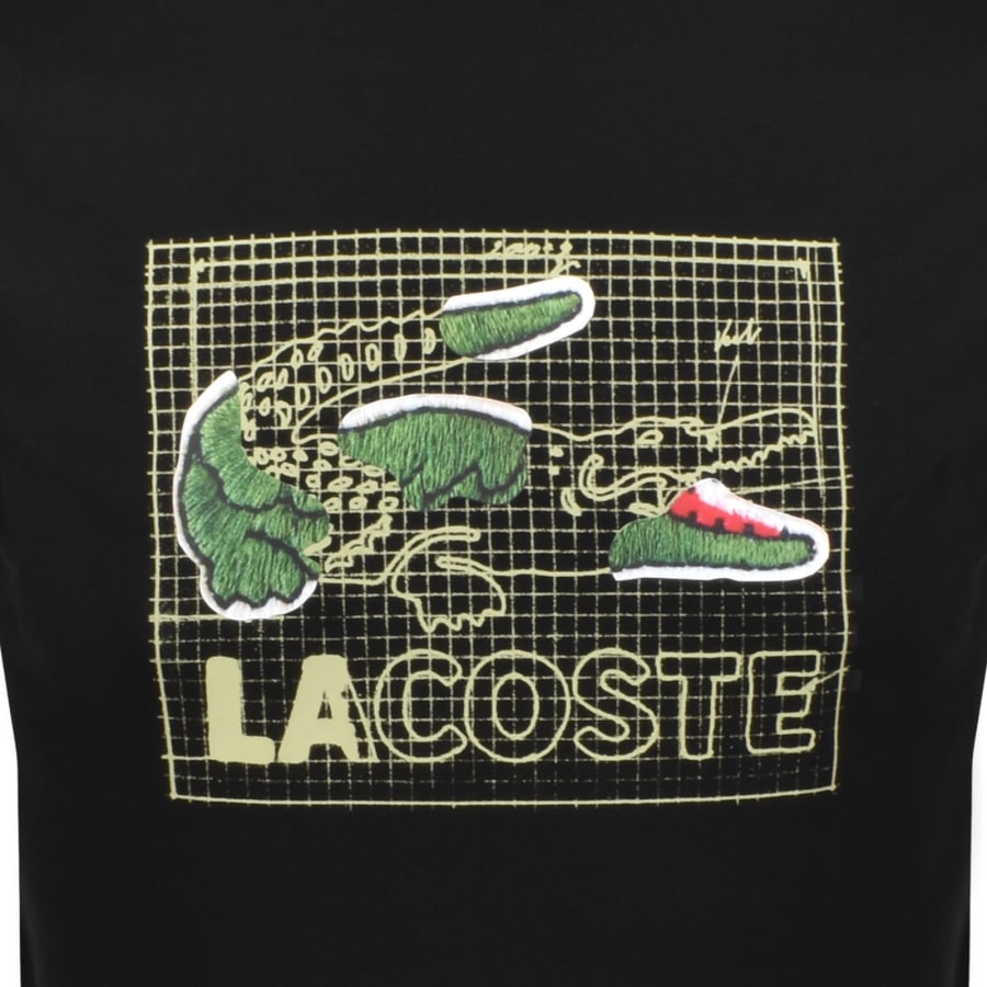 Image number 3 for Lacoste Crew Neck T Shirt Black