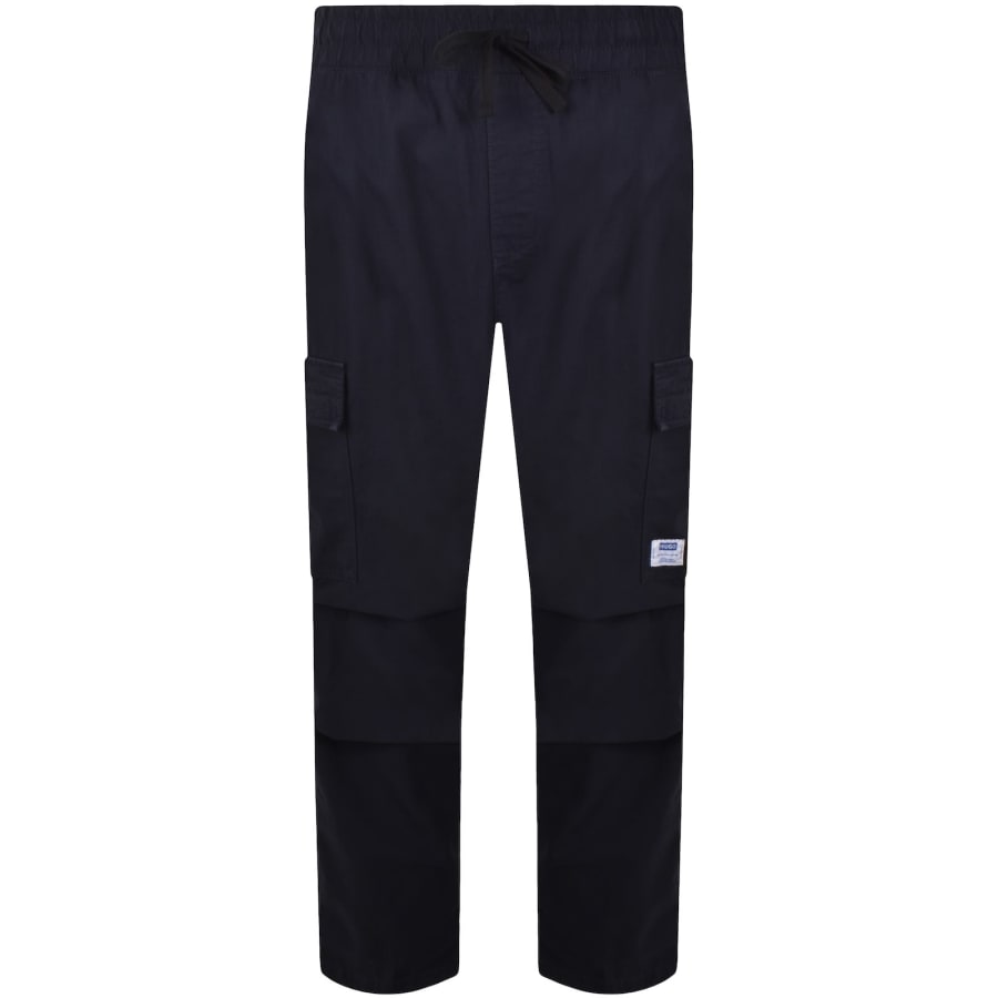 Image number 2 for HUGO Blue Gadic262 Cargo Trousers Navy