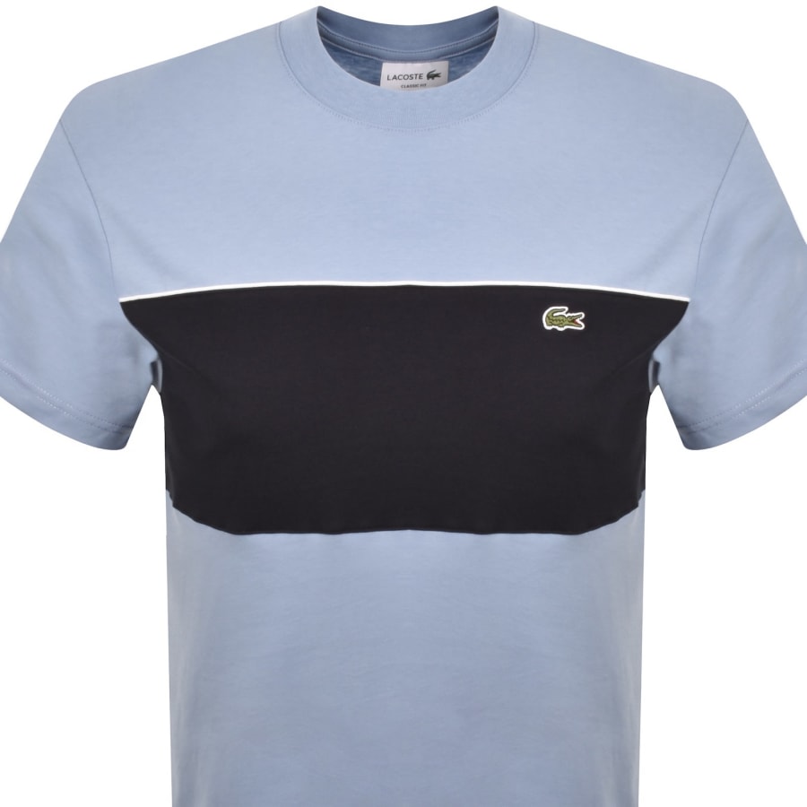 Image number 2 for Lacoste Crew Neck T Shirt Blue