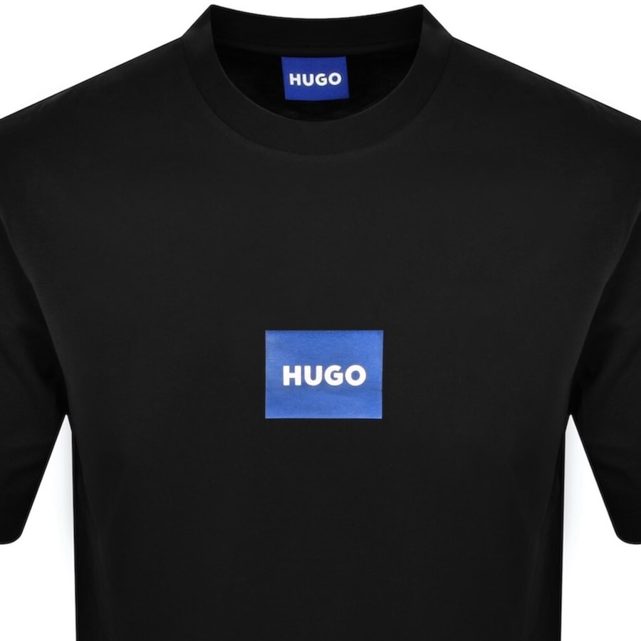 Image number 2 for HUGO Blue Nayonix Logo T Shirt Black