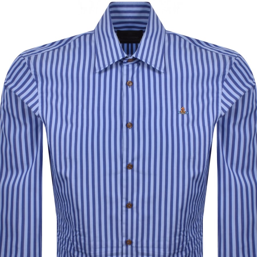 Image number 2 for Vivienne Westwood Ghost Long Sleeved Shirt Blue