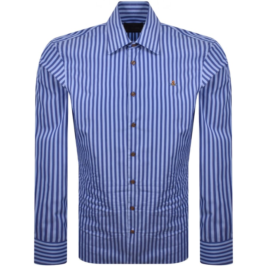 Image number 1 for Vivienne Westwood Ghost Long Sleeved Shirt Blue