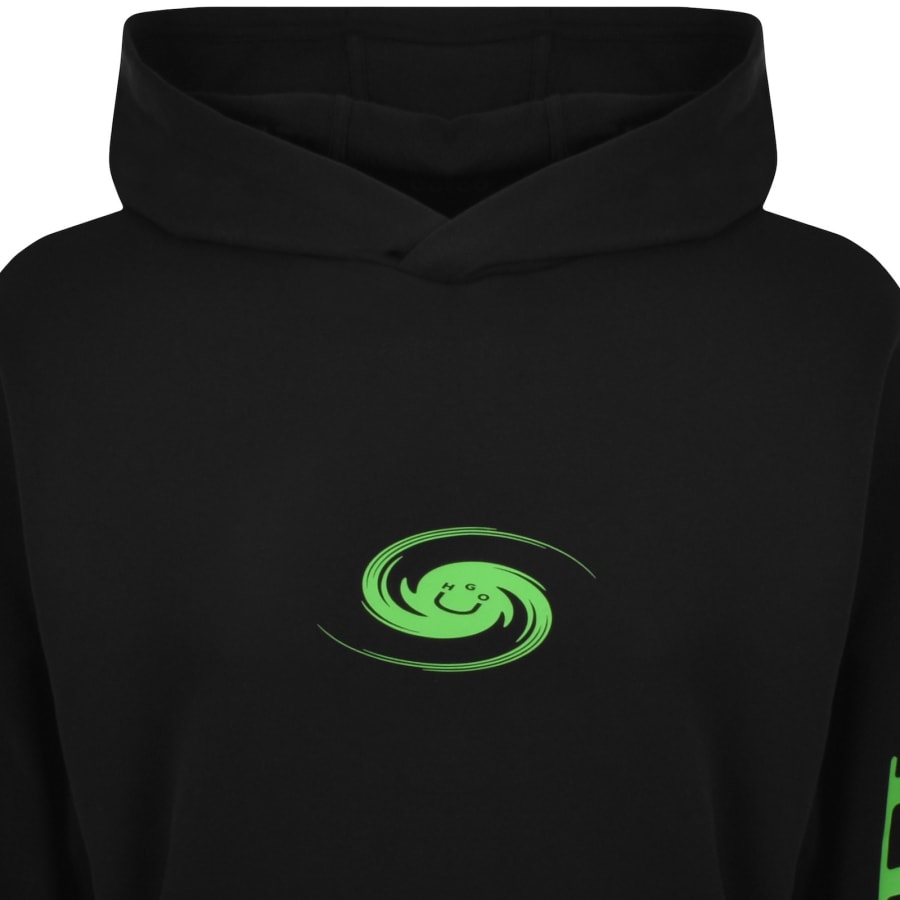 Image number 2 for HUGO Blue Nufo Hoodie Black