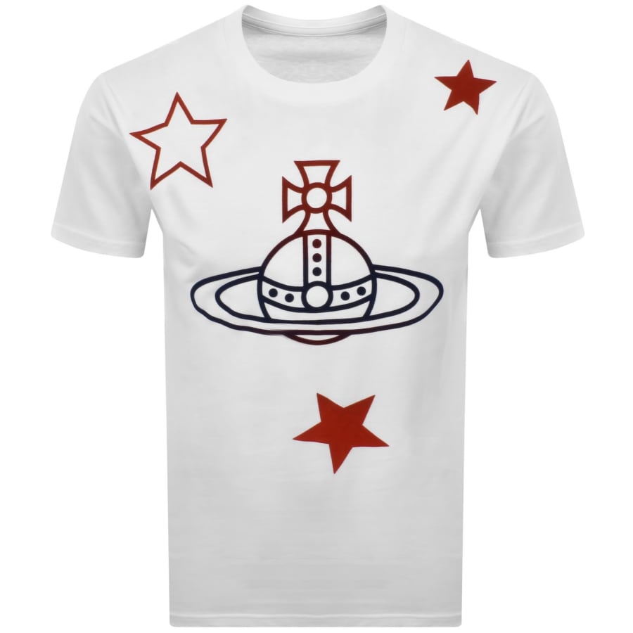 Image number 1 for Vivienne Westwood Orb And Stars T Shirt White