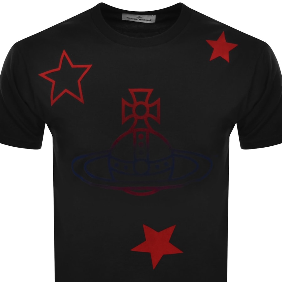 Image number 2 for Vivienne Westwood Orb And Stars T Shirt Black
