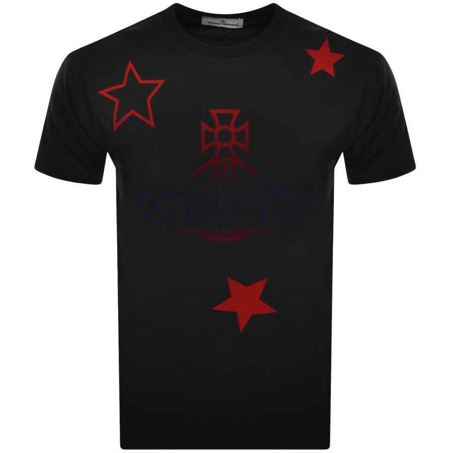 Image number 1 for Vivienne Westwood Orb And Stars T Shirt Black