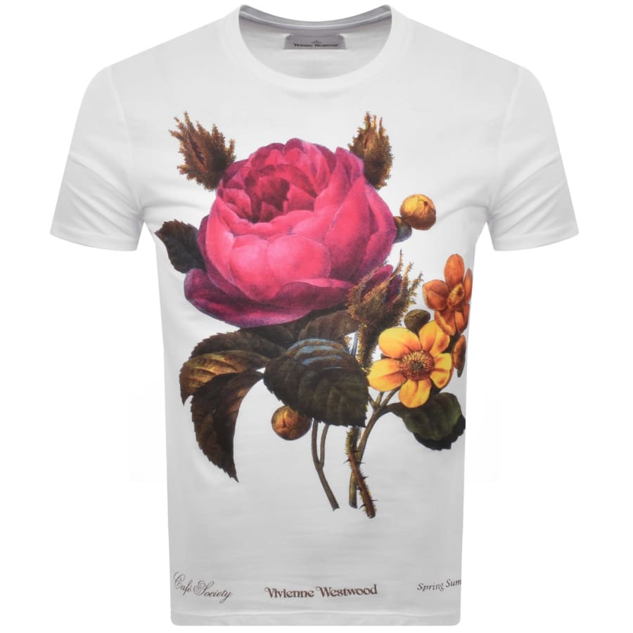 Image number 1 for Vivienne Westwood Flowers T Shirt White