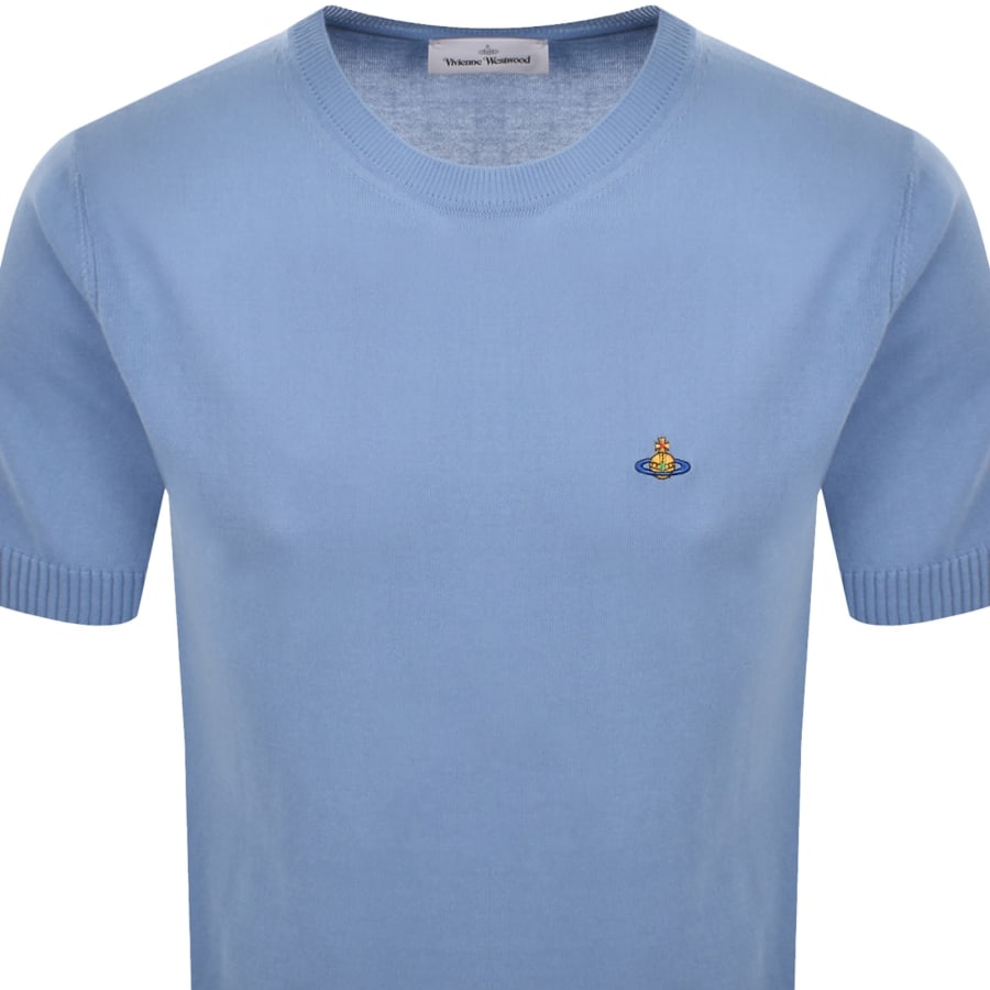 Image number 2 for Vivienne Westwood Knit Alex T Shirt Blue