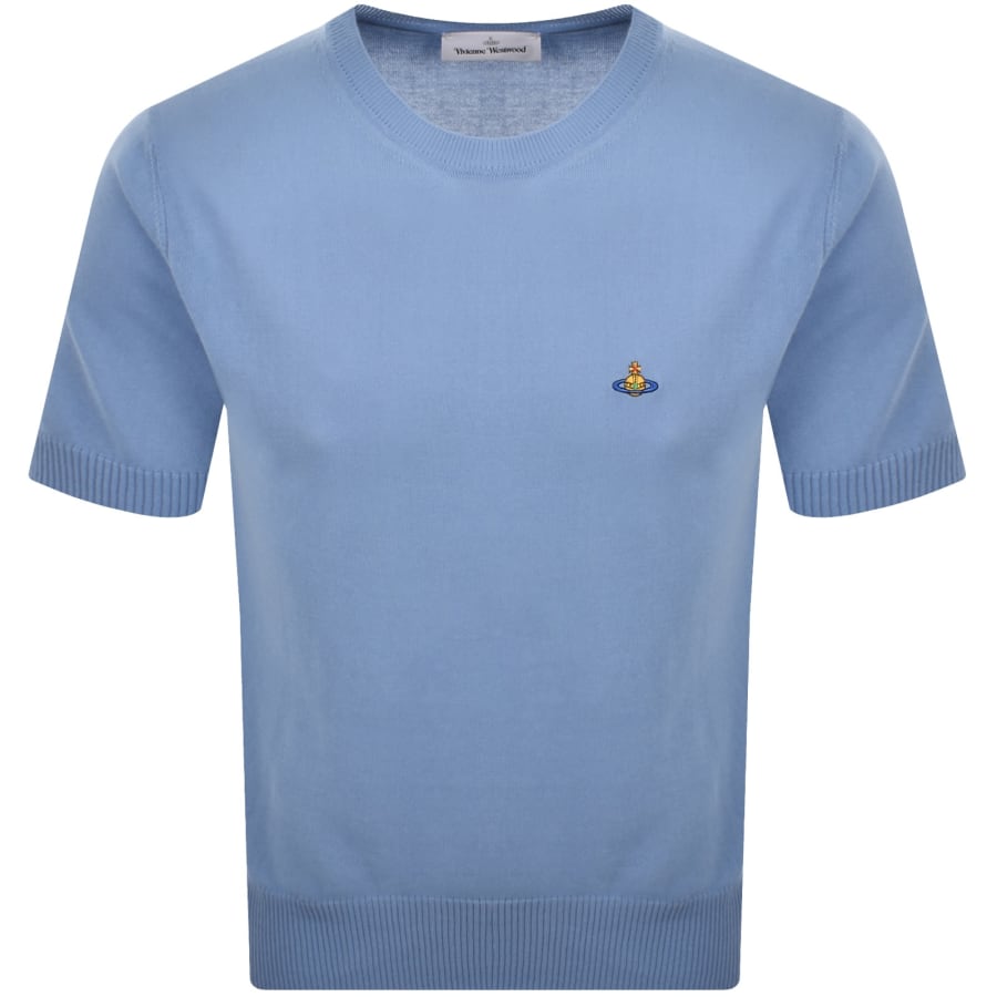 Image number 1 for Vivienne Westwood Knit Alex T Shirt Blue