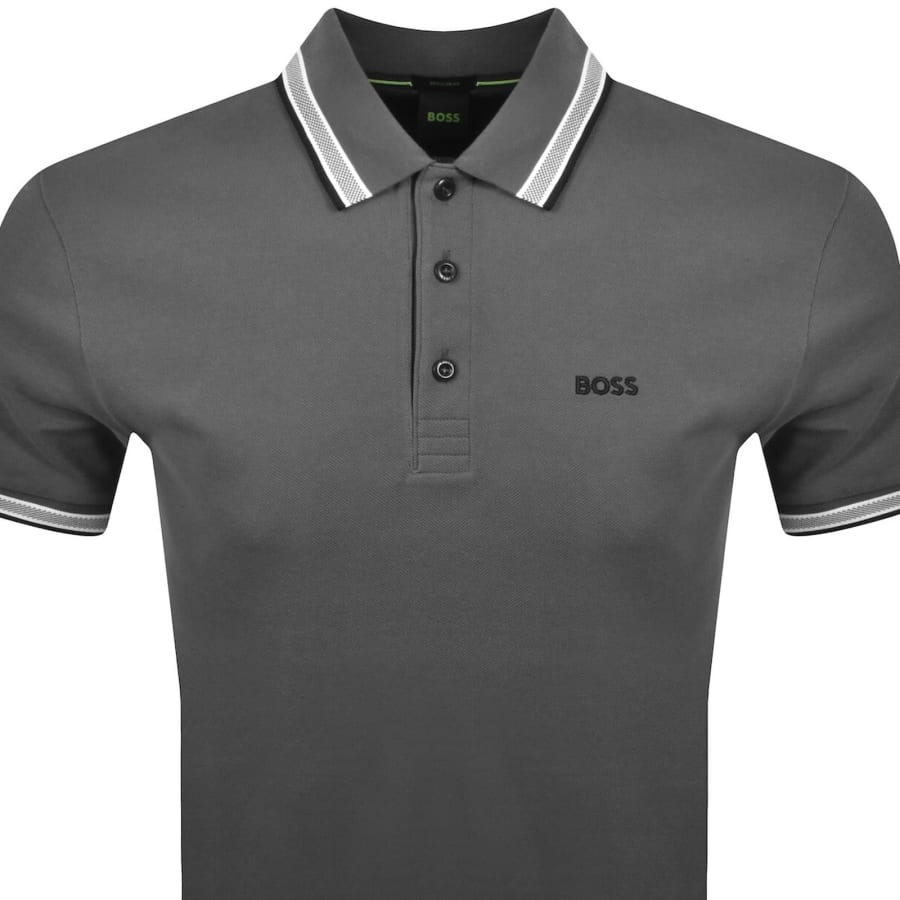 Image number 2 for BOSS Paddy Polo T Shirt Grey
