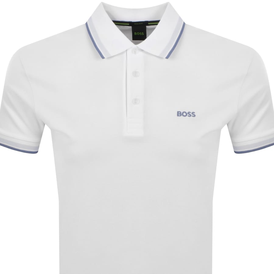Image number 2 for BOSS Paddy Polo T Shirt Open White