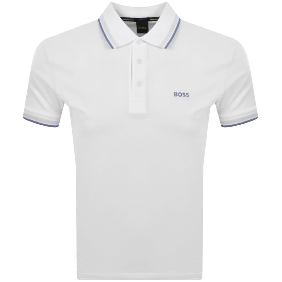 Image number 1 for BOSS Paddy Polo T Shirt Open White